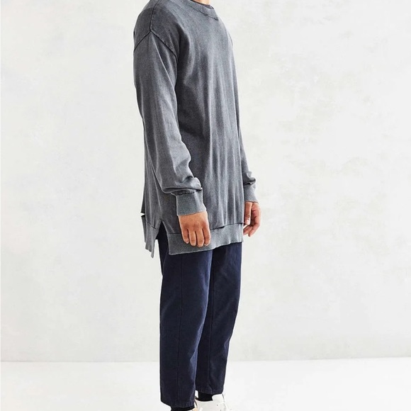 NWT Cheap Monday Impact Knit Sweater Sweatshirt Long Distressed - Picture 4 of 4